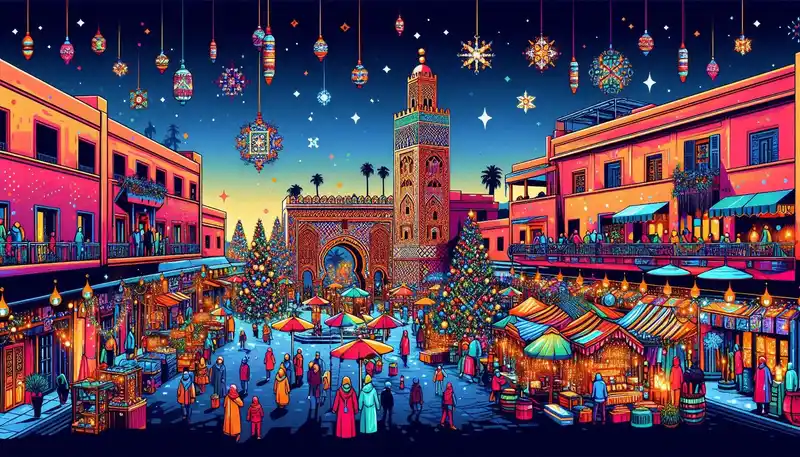 CNoël à Marrakech, Maroc