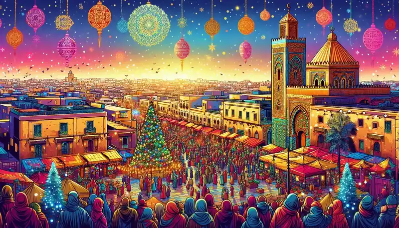 Noël à Rabat, Maroc